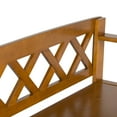 thumbnail image 3 of Amherst 48 inch Wide Solid Wood Transitional Entryway Bench in Light Avalon Brown, 3 of 12