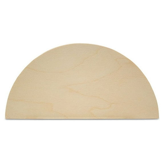 Half Circle Cutouts 4 inch, pack of 10 Semicircle Wooden Cutouts for Crafts, Wood Signs & Unfinished Wood Door Hangers, by Woodpeckers