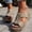 Khaki, variant on longantii Womens Orthopedic Sandals Slip on Non Slip Arch Support Flat Wedge Sandals Lightweight Beach Slippers 2026 New Vacation Beach Foam Shoes Black