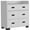 Multi-color, variant on 33 in. Manufactured Wood Five Drawer Standard Dresser, White