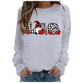 thumbnail image 1 of EHQJNJ Sweatshirts Col Rond Femmes Mode Décontractée Manches Longues Sweatshirts Imprimés Pull Sans Capuche Sweatshirts Haut Noir Sweatshirt Femmes Graphique, 1 of 4