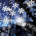 thumbnail image 2 of LED Snowflake Projection Light, For Christmas,Halloween,Winter Snow, Party ,Easy to Setup, 2 of 5