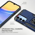 thumbnail image 7 of Hotpom Phone Case for Samsung Galaxy A16 5G with 2 Pack Privacy Screen Protector Military Grade Drop Shockproof Full Body Protection with 360° Rotating Stand, Blue, 7 of 7