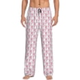 thumbnail image 1 of Balery Flamingo On Checkered Pantalones de pijama para hombre, pijama ultraligero, pantalón de descanso-X-Large, 1 of 6