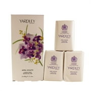 APRIL VIOLETS by Yardley of London for Women PERFUMED SOAP 3 X 3.5 oz / 100g