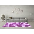 thumbnail image 3 of Ahgly Company Indoor Round Abstract Purple Modern Area Rugs, 7' Round, 3 of 4