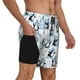 thumbnail image 2 of Fotbe Playful Penguins and Snowmen Traje de Baño para Hombre – Shorts de Natación de Secado Rápido con Forro y Bolsillos-X-Large, 2 of 6