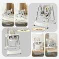 thumbnail image 6 of TouHeart Baby High Chair and Swing Combo, 6-in-1 Convertible Highchair for Infants and Toddlers, Gray, 6 of 9