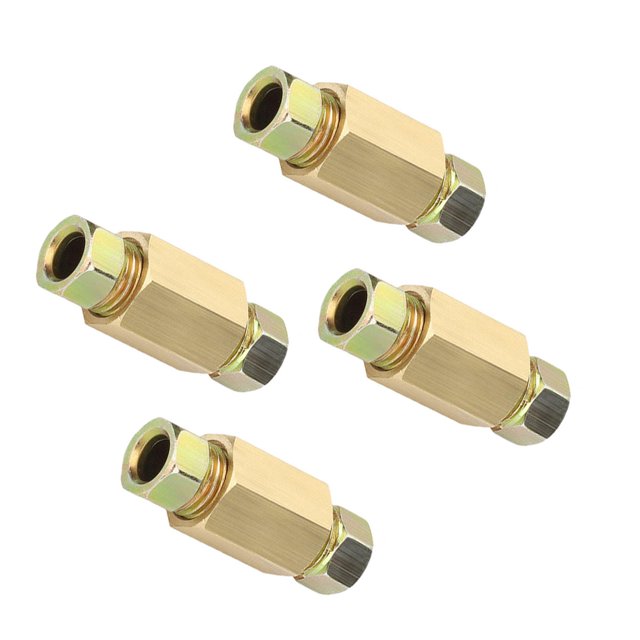 Riwesomey Paquete de 4 accesorios de línea de freno de cobre de 3/8 pulgadas-24 hilos para tubo de 3/16 pulgadas Vehículos, repuestos y accesorios Mis