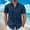 001 Blue, variant on Generic Mens Button Down Shirts Short Sleeve Casual Shirt Summer Beach Wedding Shirts