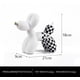 thumbnail image 3 of Adorno artístico y divertido con forma de perro con globos de colores vivos: decoración llamativa y divertida para el hogar y la oficina (blanco y negro), 3 of 6