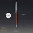 thumbnail image 5 of Parker Sonnet Essentials Ballpoint Pen, Metal and Orange Lacquer with Palladium Trim, Medium Point, Black Ink, Gift Box, 5 of 5