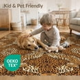 thumbnail image 4 of ODIKA Print Cheetah Spotted Tonal Cow Fluffy Skin Fuzzy Zebra Leopard Refined for Home Office, Gaming Room, Under Desk, Non-Slip Chair-Friendly, 4 of 7