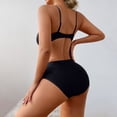 thumbnail image 5 of Women’s Cutout Bodysuit Spaghetti Strap Shapewear Backless Slimming Bodysuit Solid Color Tummy Control Top Thong Cut Bodysuit Everyday Wear Shapewear Sexy Body Shaper Black L, 5 of 7