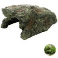 thumbnail image 5 of Aquarium Landscape Rockwork, 7.9 in Resin Reptile Hiding Hole, Fish Tank Decoration, Climbing Sunbathing Platform, Simulated Cave, Easy to Clean for Turtle, Lizard, and Other Reptiles, 5 of 8