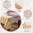 thumbnail image 5 of Colorful Stripe Table Cloth Waterproof Tablecloths, Modern Pink Red Yellow Vertical Striped Tablecloth Dining Table Cover for Kitchen Party Tabletop Outdoor, Rectangle Tablecloth 52x70 Inch, 5 of 9