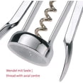 thumbnail image 2 of Lever Corkscrew With Bottle Opener And Spiral With Core, Steel, Chrome-Plated, 2 of 5