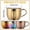 Brick Red, variant on Reusable Stainless Steel Soup Oil Strainer, Multifunctional Grease Separating Tool with Nozzle-Rose Gold