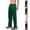 Green, variant on Smaickrr Athletic Straight-Leg Pants for Men Elastic Waist Pants Wide Leg Versatile Pants Striped Side Pants Trendy Long Pants