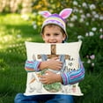 thumbnail image 5 of Moocorvic Christian Easter Pillows Covers Rabbit Cross Egg Decorative Throw Pillow Sofa Cushion Cover Spring Decor Easter Gifts Easter Toys 18x18, 5 of 7