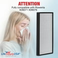 thumbnail image 2 of LifeSupplyUSA True HEPA Filter Compatible with Rowenta Allergy+ XD6071 & XD6076 -Fits Intense Pure Air XL PU6010 / PU6020, 2 of 5