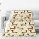 thumbnail image 1 of Balery Dachshund Dog Manta de Felpa Suave y Acogedora – Cobija de Franela Aterciopelada para Cama, Lavable y Cálida para Sofá, Mascotas, Transpirable-40"x30", 1 of 7