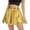 Gold, variant on XVJRHAK Summer Skirt Women's Solid Shiny Flared Pleated Mini Skirt Costume Party Skirt (Black,S)