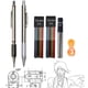 thumbnail image 2 of Lápiz mecánico automático de Metal completo, bolígrafo de Color de 2Mm, recarga de 12 colores de plomo negro escolar para pintura, dibujo de ingeniería, 2,0mm, 2 of 4