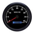 thumbnail image 2 of 110mm 4 3 / 8in Tachometer 7 Color Backlight 4000RPM Gauge with Hour Meter for Truck Trailer RV Boat, 2 of 7