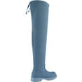thumbnail image 5 of Women's Drawstring Tie Over The Knee Boots Size Zipper Low Heel Knee High Boot, 5 of 6