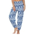 thumbnail image 2 of Women Leggings Tummy Control Bloomers Baggy Loose Casual Yoga Pants,Light blue,XL, 2 of 9