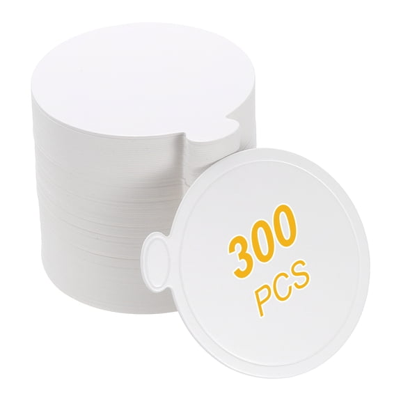 Uxcell 300 Pcs Cake Board with Tab, 4 Inch Round Cake Cardboard Cupcake Base Dessert Plates for Cupcake Dessert DIY Party Wedding Birthday, White