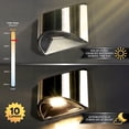 thumbnail image 4 of Classy Caps Solar LED Outdoor Deck & Wall Light - Stainless Steel, 4 of 9