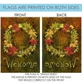 thumbnail image 4 of Toland Home Garden Leaf Wreath Welcome Fall Flag Double Sided 28x40 Inch, 4 of 4