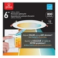 thumbnail image 1 of Globe Electric 3001860 Ultra Slim White 6 in. 12W Plastic LED Recessed Lighting Kit, 1 of 4
