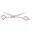 thumbnail image 6 of Upgrade Straight Scissors for Long Short Thick Hard Soft Hair for Men Women with Pink Gasket Ring, 6 of 6