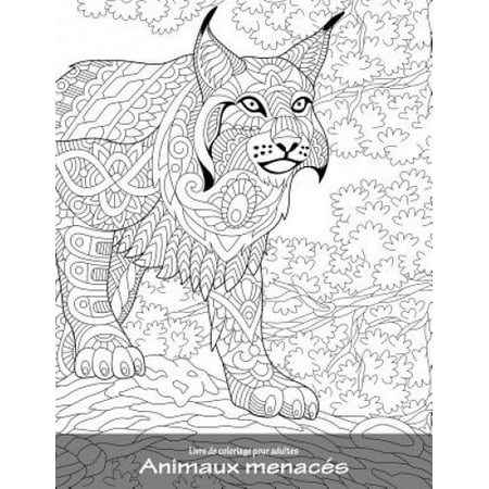 Livre de coloriage pour adultes Animaux menaces 1 (Animaux Menaces