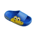 thumbnail image 2 of BLTIBY Toddler Little Kids Summer Sandals Non-Slip Girls Boys Slide Lightweight Comfort Beach Water Shoes Cute Shower Pool Slippers Home Shoe Blue 4-5 Years, 2 of 4