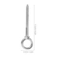 thumbnail image 2 of COMPUKAS 5Ud De Tornillo De Ojo En Acero Inoxidable Para Montaje En Pared Y Uso, 2 of 7