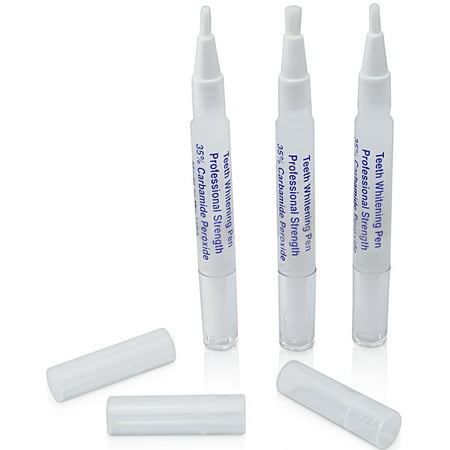 - 3 Pack Professional Teeth Whitening Pens - 35% Carbamide Peroxide Dental Strength - Fast Results - Up To 80+ Whitening Treatments - Made in USA - Compare and Save