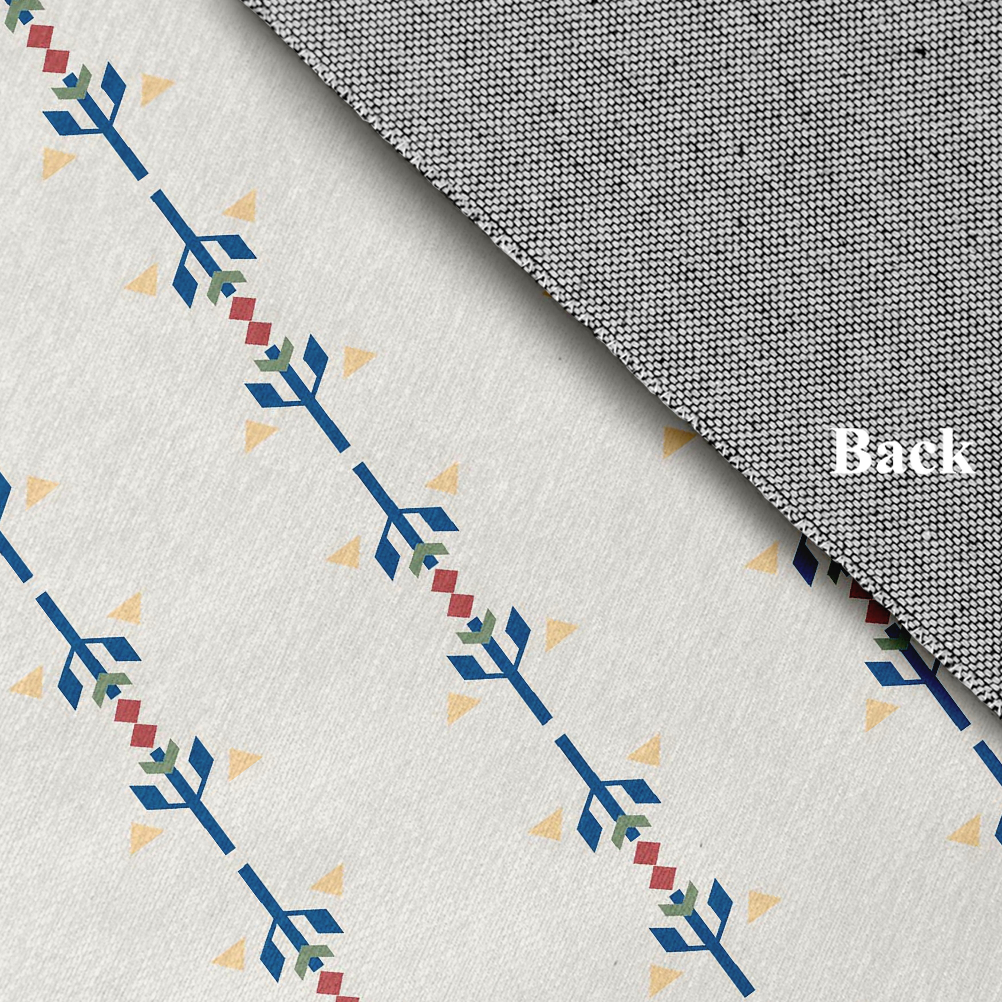 Simply Daisy 3' x 5' Blue Jodhpur Stripe Spring Chenille Rug