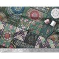 thumbnail image 2 of Soimoi Rayon Fabric Ogee & Mandala Patchwork Print Sewing Fabric Yard 56 Inch Wide, 2 of 3