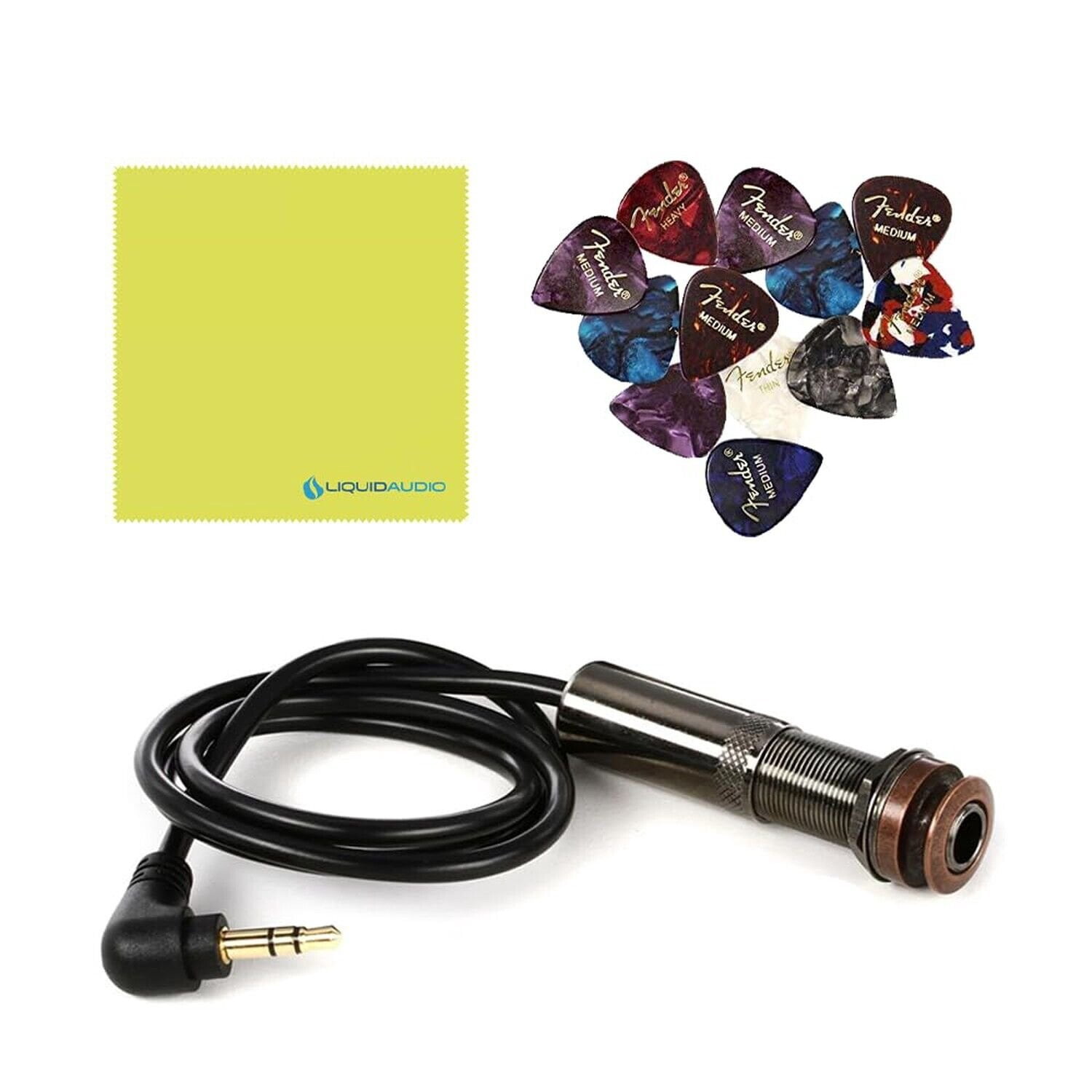 LR Baggs M80 Acoustic Guitar Magnetic Soundhole Pickup Full Range Bundle w/ 1...