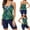 Green, variant on Babysbule Swimsuits for Women Women's Casual Sling Printing Split Two Piece Swimsuit Beachwear Swimdress