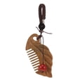 thumbnail image 1 of Llavero con peine de madera para el pelo, mini peine de madera para el pelo, pequeño llavero con herramienta de masaje del cuero cabelludo para mujer, llavero de recuerdo de estilista., 1 of 7