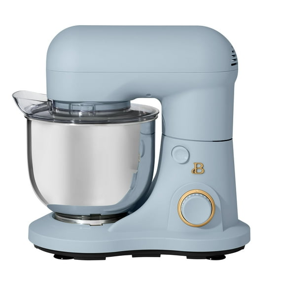 Beautiful 3.5 Qt Stand Mixer, Cornflower Blue with Flat Beater, Dough Hook, Balloon Whisk