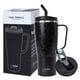 thumbnail image 1 of Vaso Térmico Buffer Flask Leopardo Negro Acero Inoxidable Anti Derrame 1000 ml, 1 of 8
