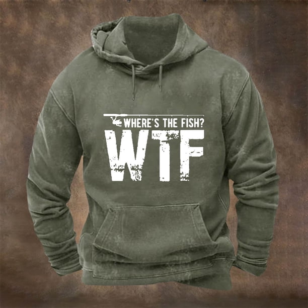 pstuiky manga larga de hombre, Sudadera con capucha y bolsillo de manga larga de color liso con estampado para hombre Tops de hombre l