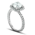 thumbnail image 3 of Pompeii 2 1/2CT Diamond Cushion Halo Engagement Ring 14k White Gold ((G-H),SI(1)-SI(2)), 3 of 4