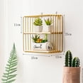 thumbnail image 2 of Estante de pared exquisito, estante de pared de hierro y madera, estante de pared para sala de estar, estante de almacenamiento montado en la pared diseñado a medida, 2 of 3